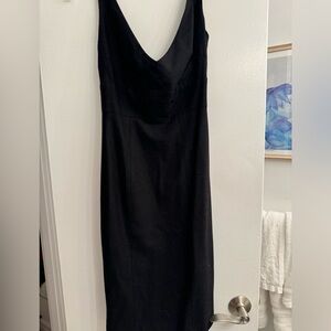 Chloe + Reese V Neck  Wool Dress lined